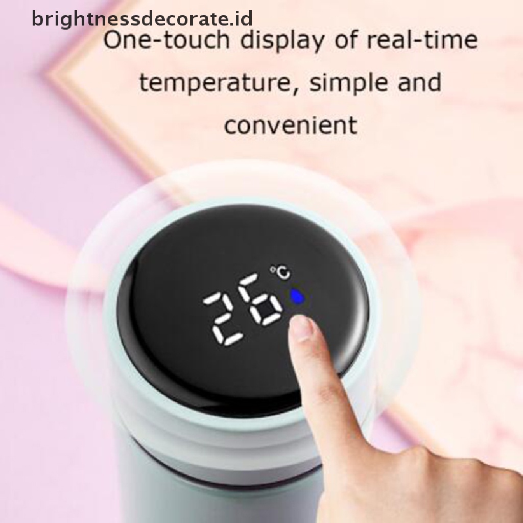 [Birth] 500ml Digital Temperature Display Smart Termos Botol Air Insulasi Cups [ID]