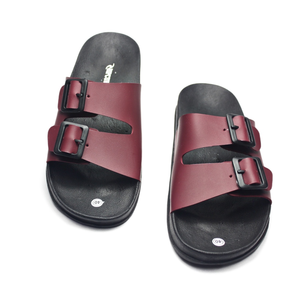 Sandal Pria/Wanita Slop Gesper Sandal Santai Fashion Kasual KM-PPM051