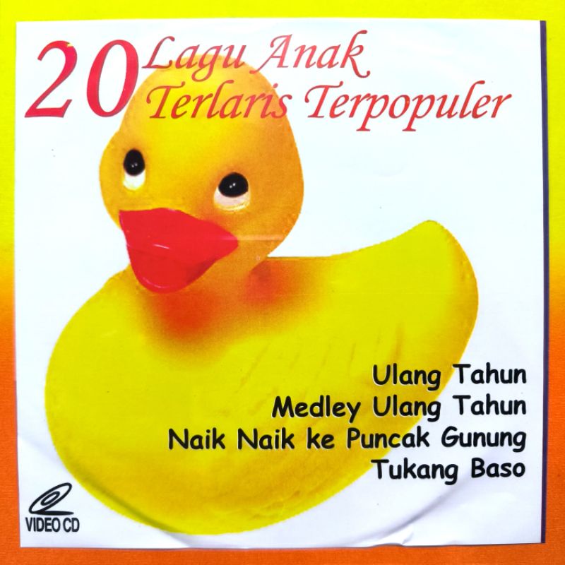 KASET VCD MUSIK 20 LAGU ANAK SELEKSI KUMPULAN ULANG TAHUN TERLARIS TERPOPULER.