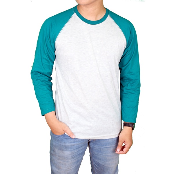 Baju Raglan Tshirt Lengan Panjang Pria PLS 163