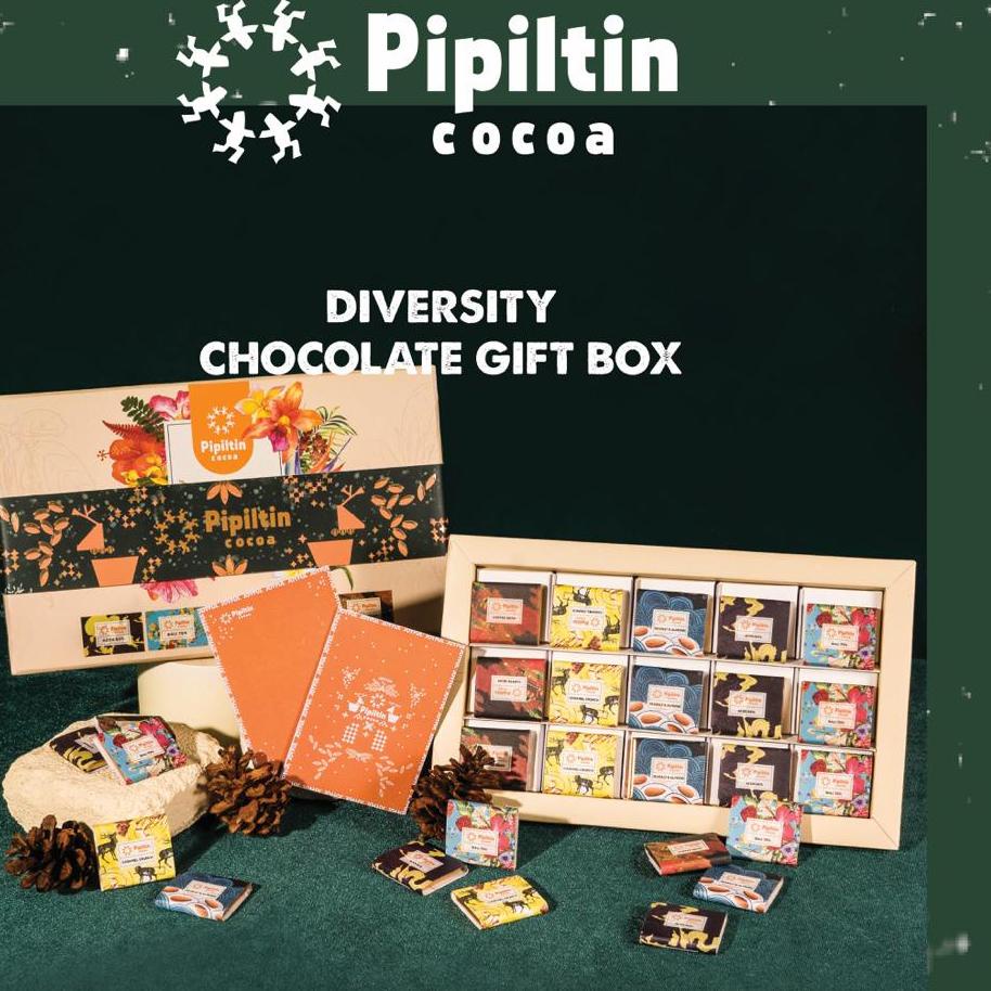 

RVN211 Pipiltin Cocoa Dark Coklat - Chocolate Gift Box Diversity 15 x 5gr #