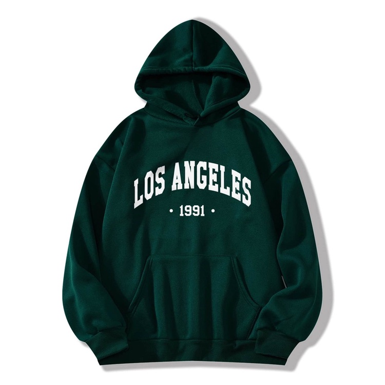 LOS ANGELES 1991 Sweater Hoodiea Trendy II LOS ANGELES 1991 Jumper Hoodie II Sweter Oblong Topi Sz M - XL ( Pria &amp; Wanita / Anak &amp; Dewasa )