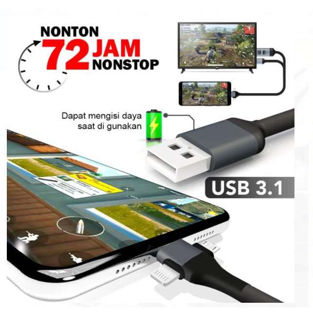 PX MHA-110U Kabel HDMI 3 in 1 Converter TV - GARANSI 18 BULAN