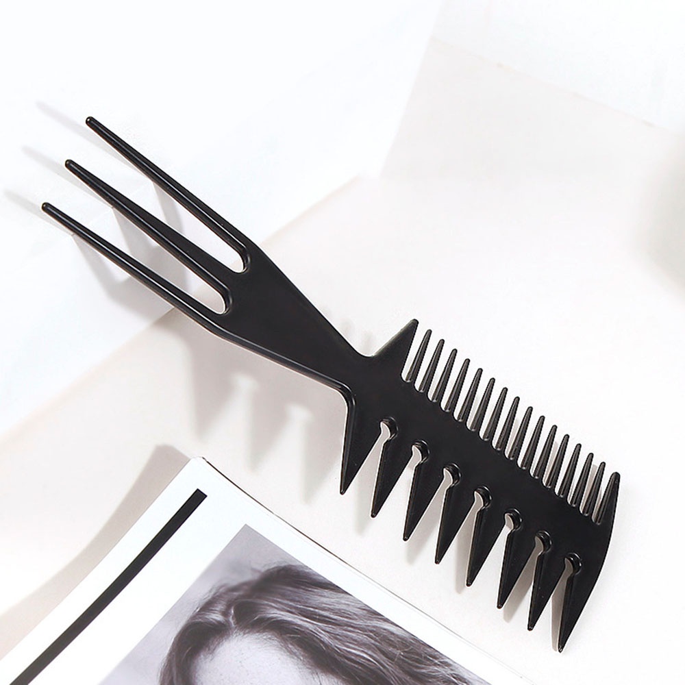 Sisir Gigi Lebar Gigi Besar Detangle Double Side Comb Curly Hair Salon Hairdressing Untuk Styling Rambut Sisir Tulang Ikan