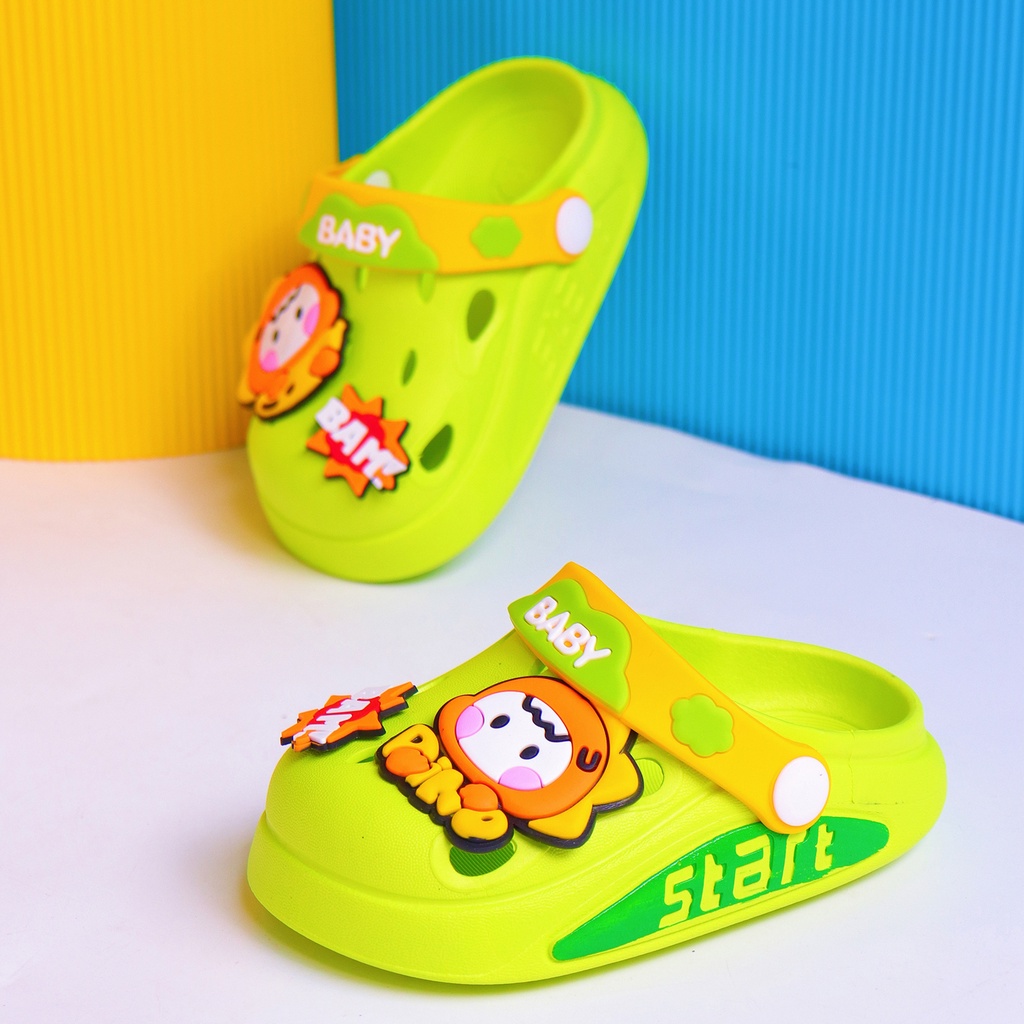 PROMO 10.10 PUNCAK Okaybaby B261 Sendal Sandal Slop Import Anak Laki-laki Perempuan Karakter Lucu