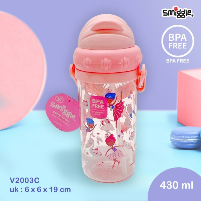 Jual Botol Minum Smiggle Ml Ballerina Transport Lion Panda Rainbow