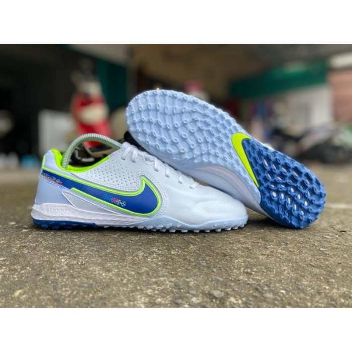 SEPATU FUTSAL NIKE TIEMPO 9 PRO FOOTBALL GREY TURF