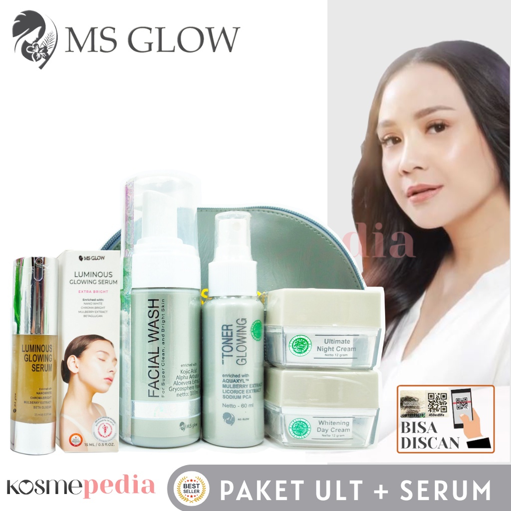 MS GLOW PAKET ULTIMATE SERIES FLEK NODA HITAM SERUM LUMINOUS ORIGINAL MSGLOW BY CANTIK SKIN CARE