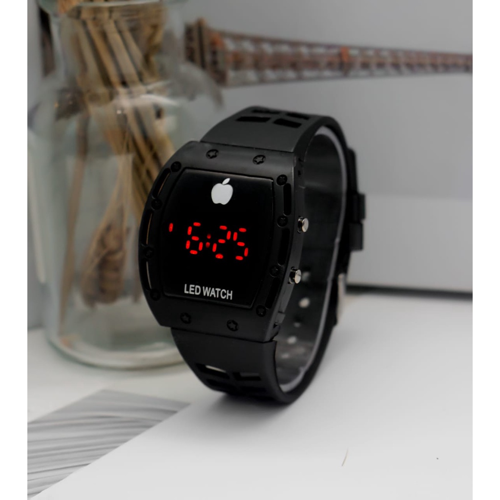[DGS] Jam Tangan LED Digital Pria Wanita Rubber Electronic Fashion Couple Anak Remaja Import Premium RM067