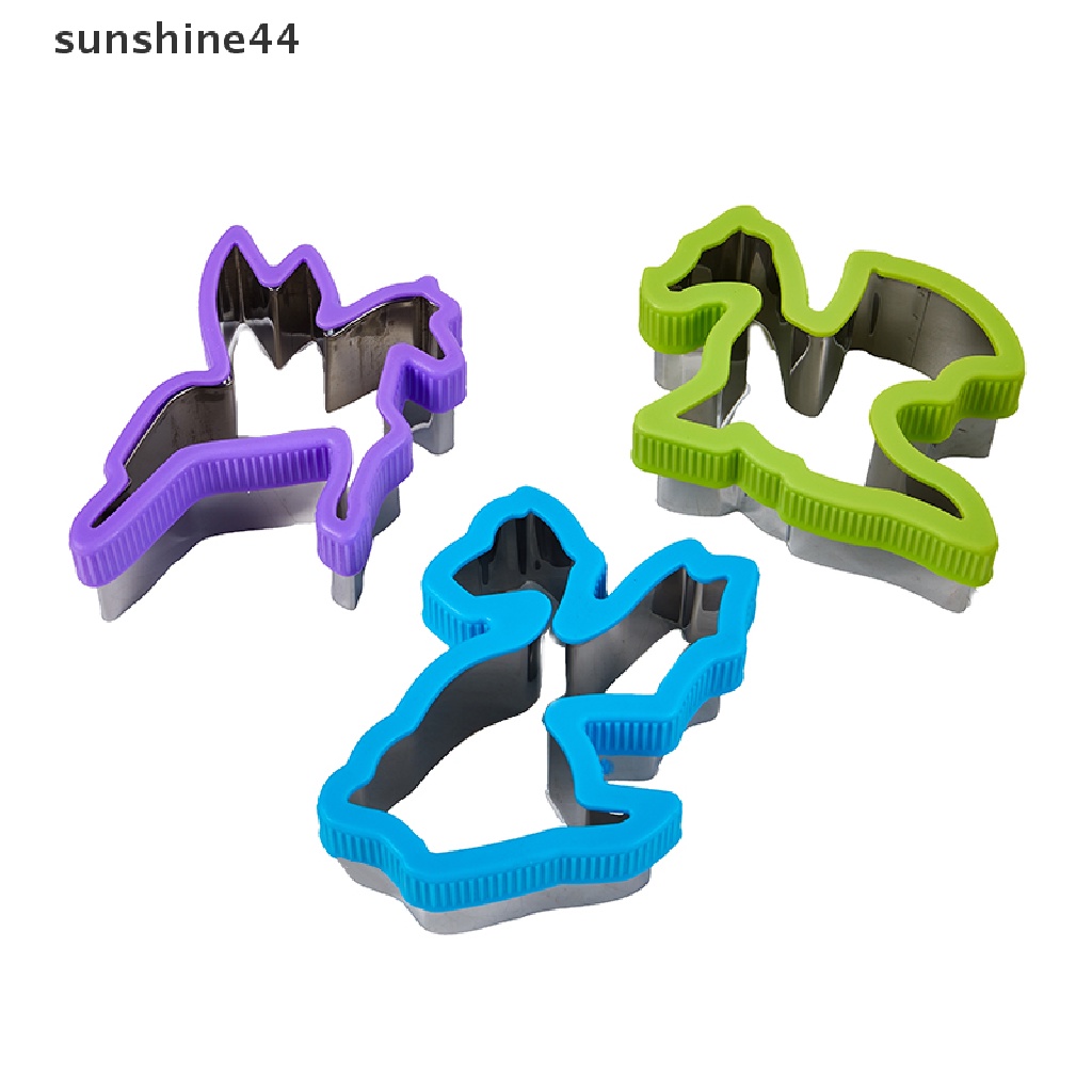 Sunshine Pemotong Dan Sealer Sandwich Stainless Steel DIY Cookie Cutters Untuk Anak.