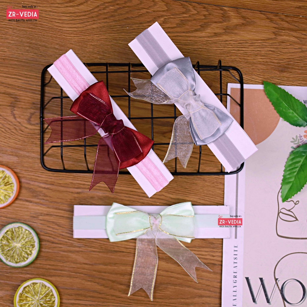 Bandana Baby Cipung / Karet Foem Lembut Aksesoris Rambut Bayi Anak Perempuan Bando Korea Style Lucu Pita Bando Kualitas Import Mainan Kiosbalitaaprillia