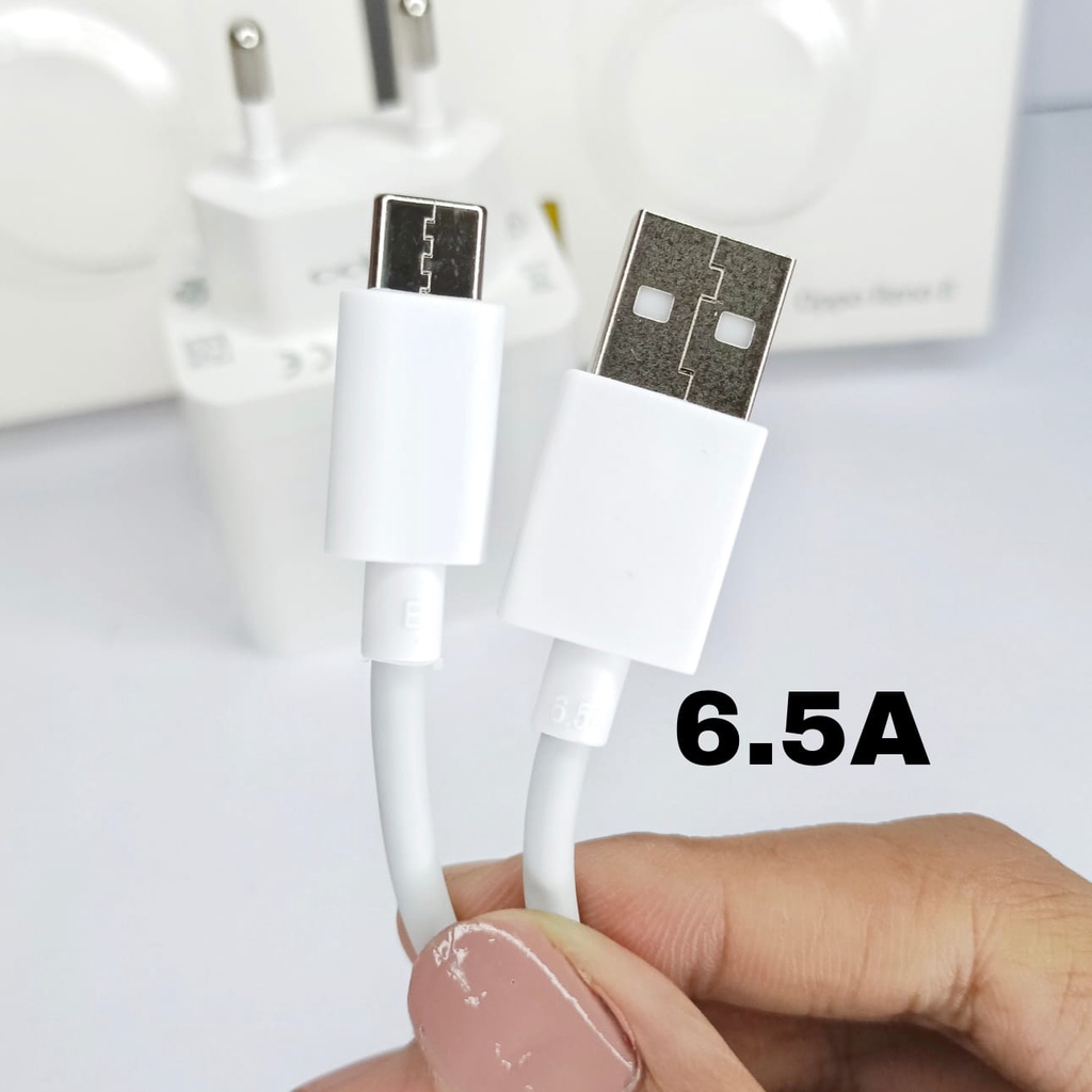 Charger Oppo A57 A74 A76 A77S A95 A95 5G A96 2022 Original 33 Watt Super Vooc USB Type C