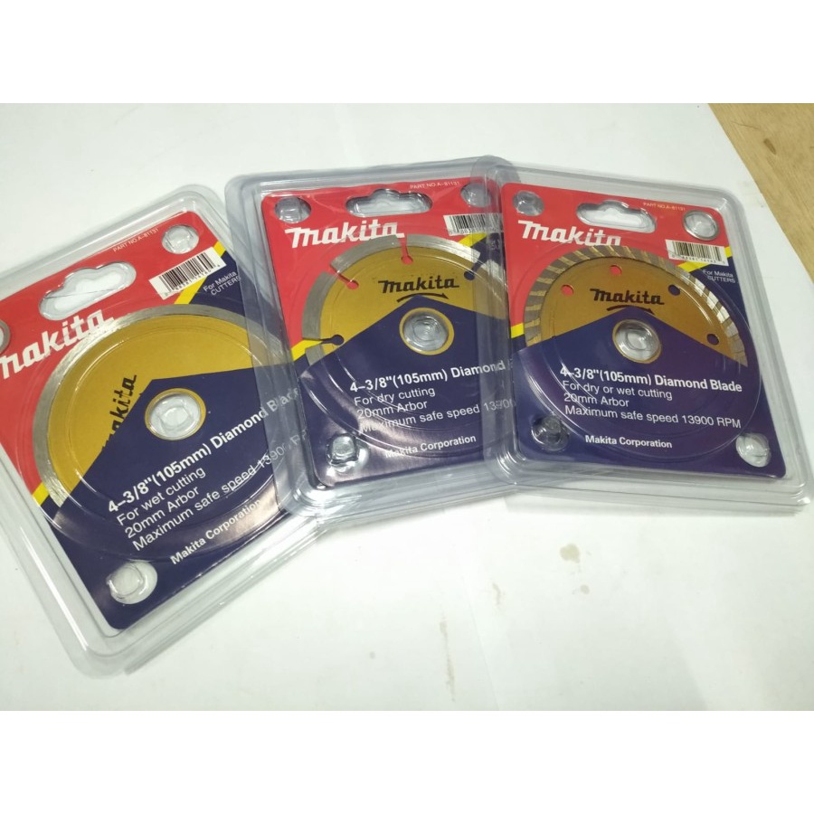 Makita Mata Pisau Potong Keramik 4&quot; Kering Makita Diamond Wheel Dry