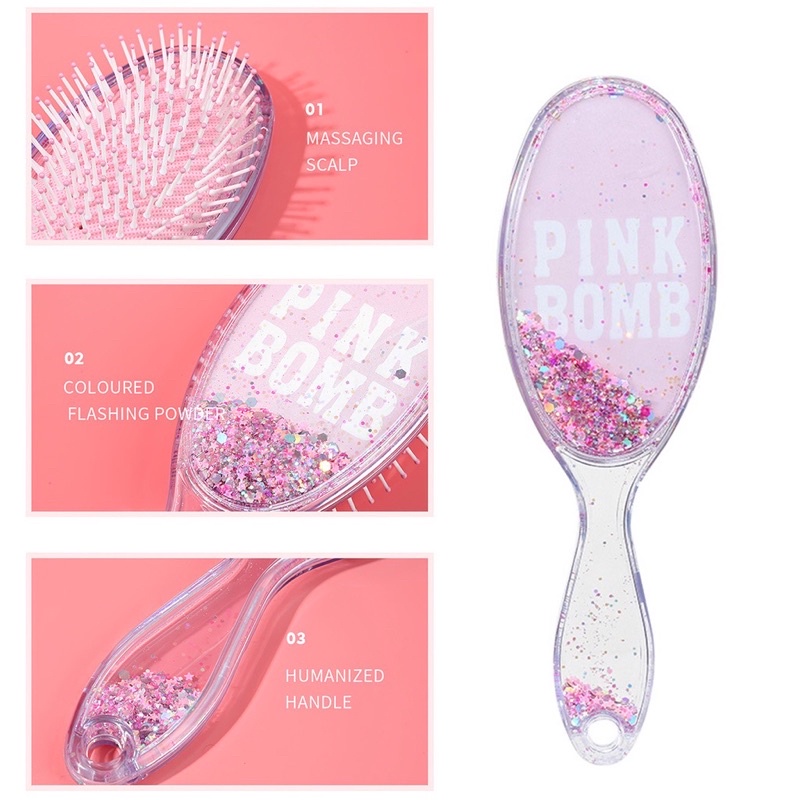 sisir rambut wanita cushion hair brush comb catokan sisir/Miniso Official sisir rambut wanita cushion hair brush comb catokan sisir