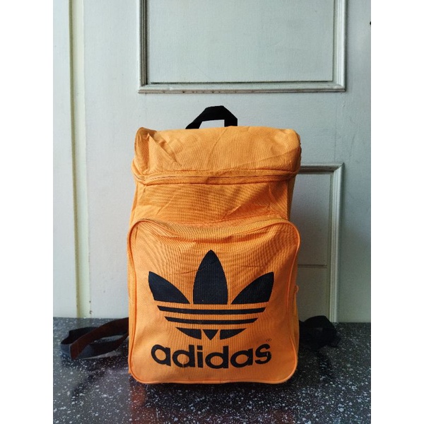 TAS RANSEL ADIDAS PRIA WANITA SECOND BRANDED IMPORT ORANGE