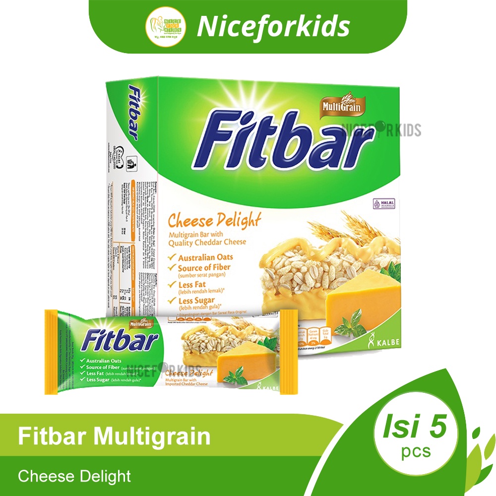 Fitbar Rasa Tiramisu Coklat Fruits Nuts / Cemilan Sehat Instan Untuk Diet 1 box isi 5 pcs