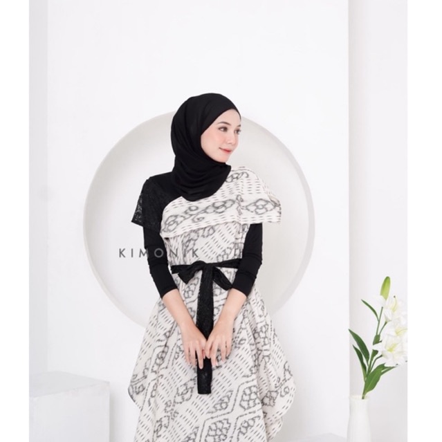 KIMONIK BAJU TENUN SIERA VOL II (SIERA DRESS WHITE BONE)