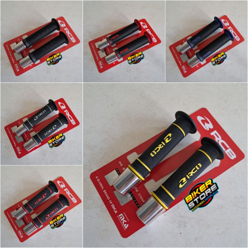 Handgrip Grip RCB Racing ORI HG66 &amp; HG55 +Jalu Stang Model Ninja Chrome Universal  Motor