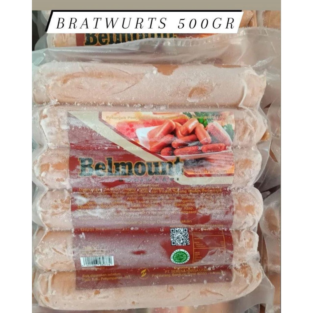 

BELMOUNT BRATWURST 500GR