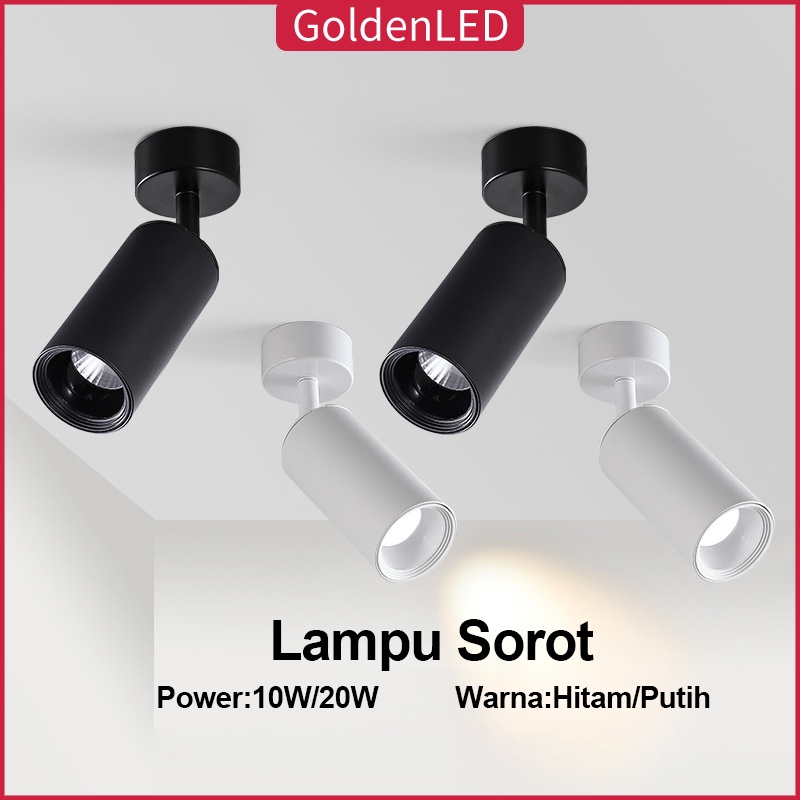Golden LED Spotlight 10W/20W Putih Kuning