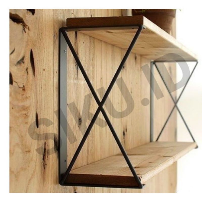 bracket ambalan papan / besi siku ambalan / penahan papan