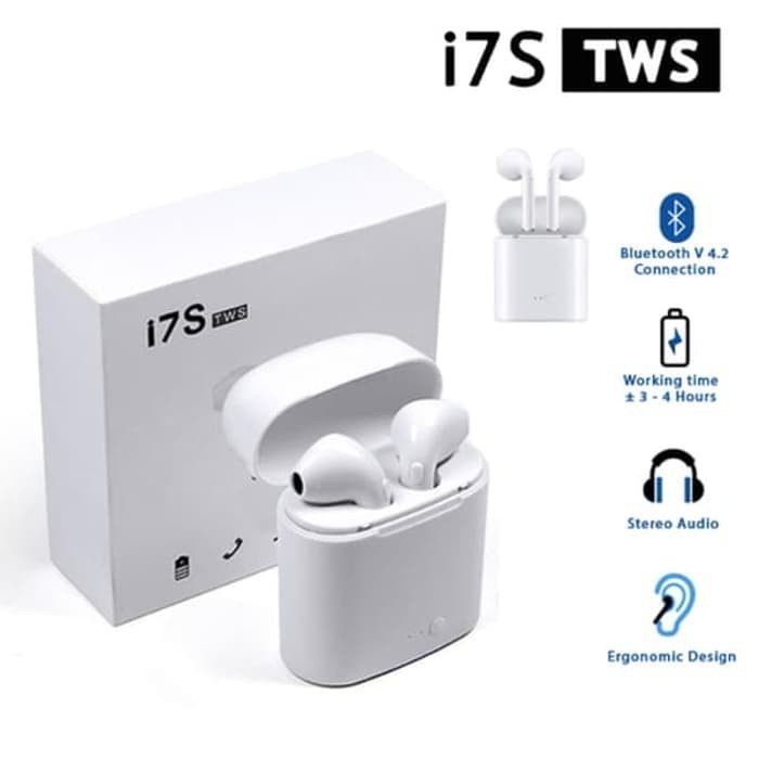 headset bluetooth I7S TWS Headset Bluetooth Wireless Headsfree Bluetooth - i7s(O8D0) headset wireles