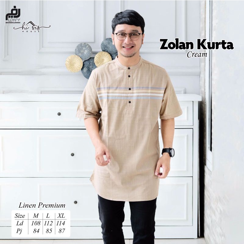 ZOLAN KURTA // ERLAND ORI LEAFY BY HI SIS | Kurta Linen Premiun