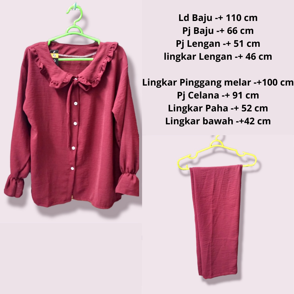 Setelan Rayon Cringkle / Setelan Rayon Wanita Kekinian