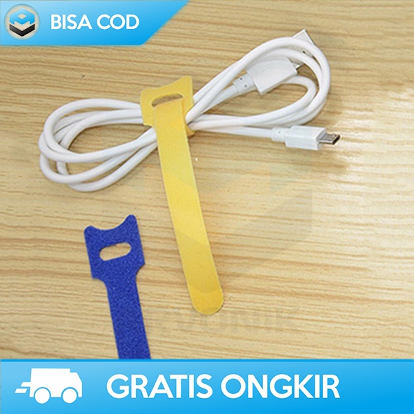 TALI VELCRO MULTICOLOR PENGIKAT KABEL CABLE ORGANIZER 50PCS 12x150MM