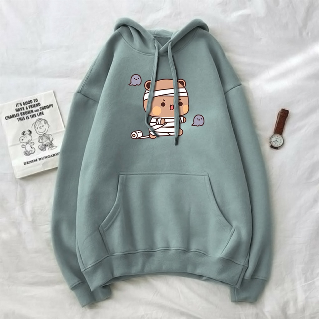 SWEATER OVERSIZE QUBI GHOST | SWEATER HOODIE UNISEX