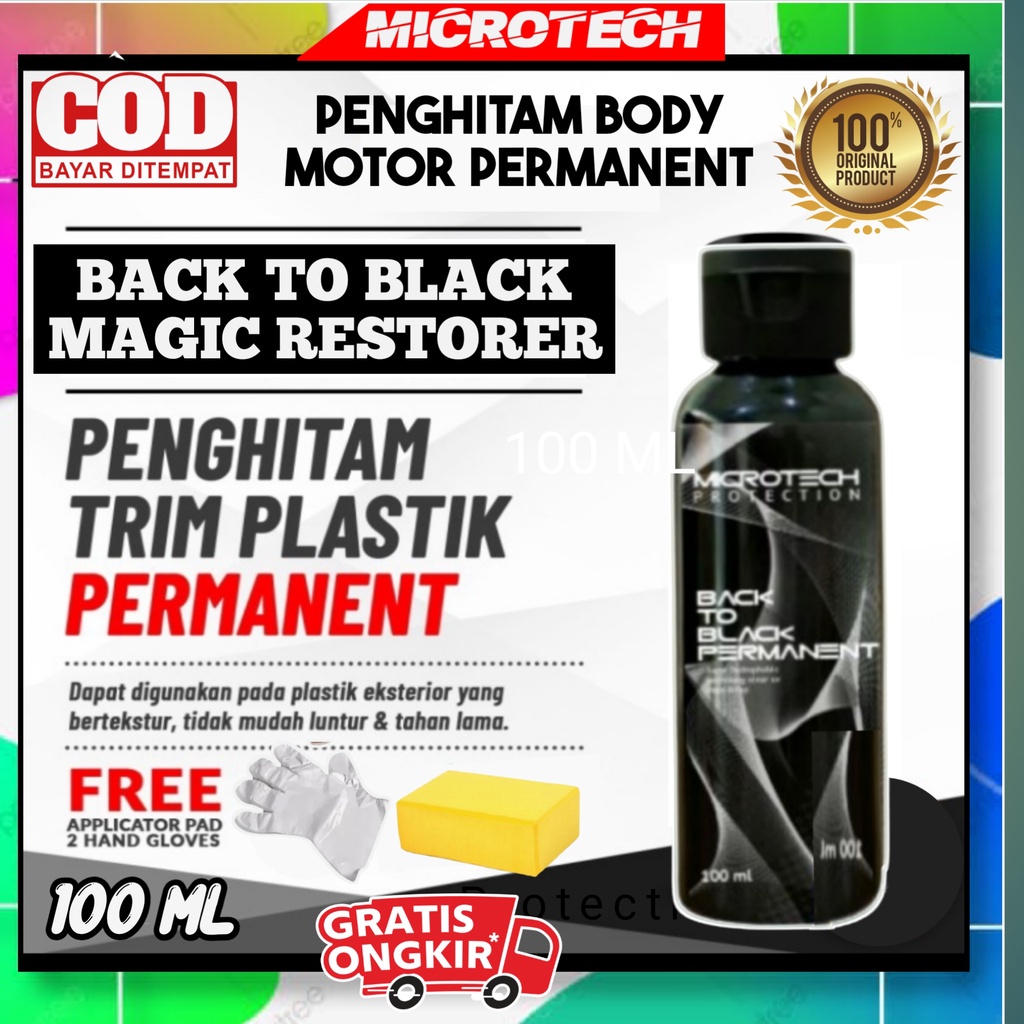 PENGHITAM BODY MOTOR PERMANEN/BODY KASAR MOBIL/BACK TO BLACK/PENGKILAP/PENGKILAT/BY MICROTECH PROTECTION