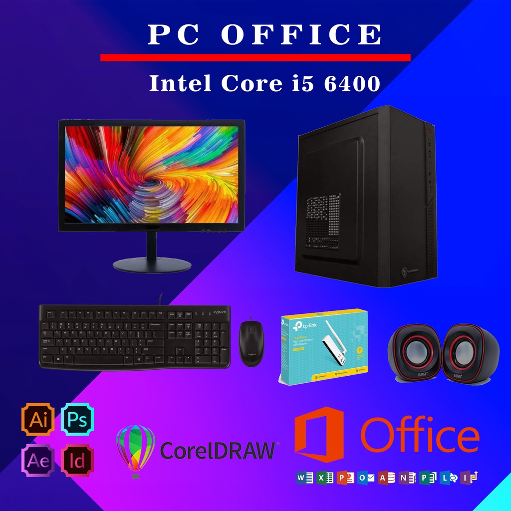 PC Office Admin i5 6400 8Gb Ddr4 Siap pakai include monitor