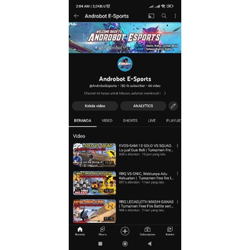 Jual Akun YouTube 780.000 Subscriber