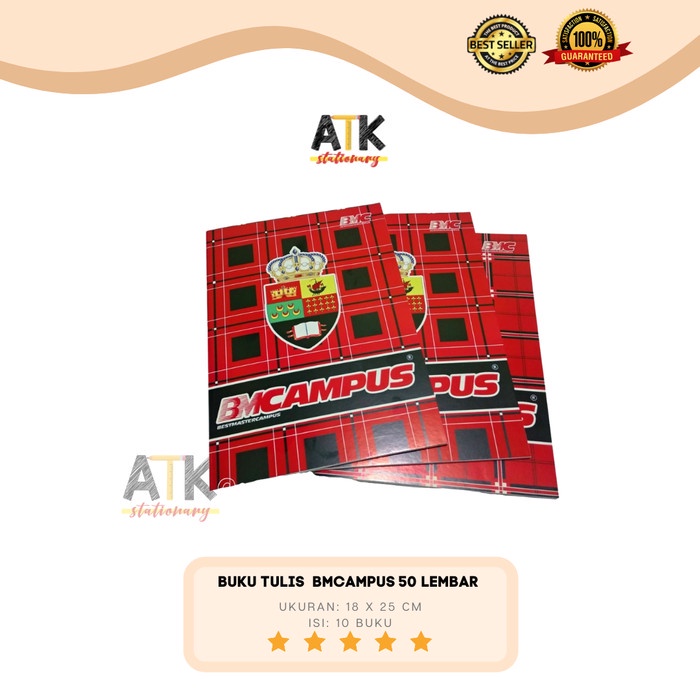 

Bts Buku Tulis Bmc Boxy Bm Campus 50 Lembar Atk