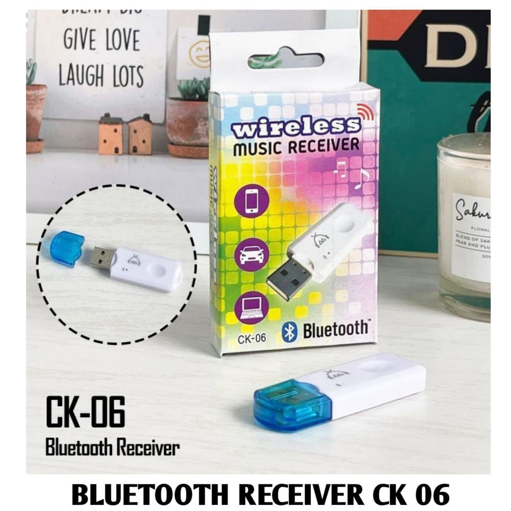 BOS - BLUETOOTH RECEIVER CK06 BT118 | USB BT-118 CK-06 UNTUK MOBIL DLL TANPA KABEL AUX