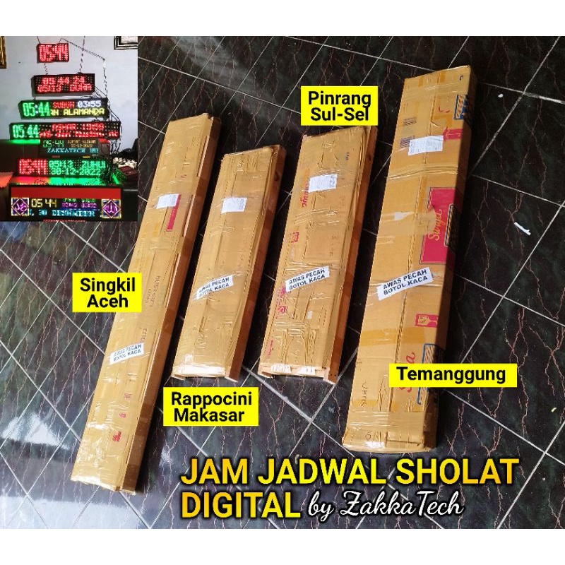 Jam Masjid Digital Wifi  Garansi 1 Tahun Fitur terkomplit bisa Custom model