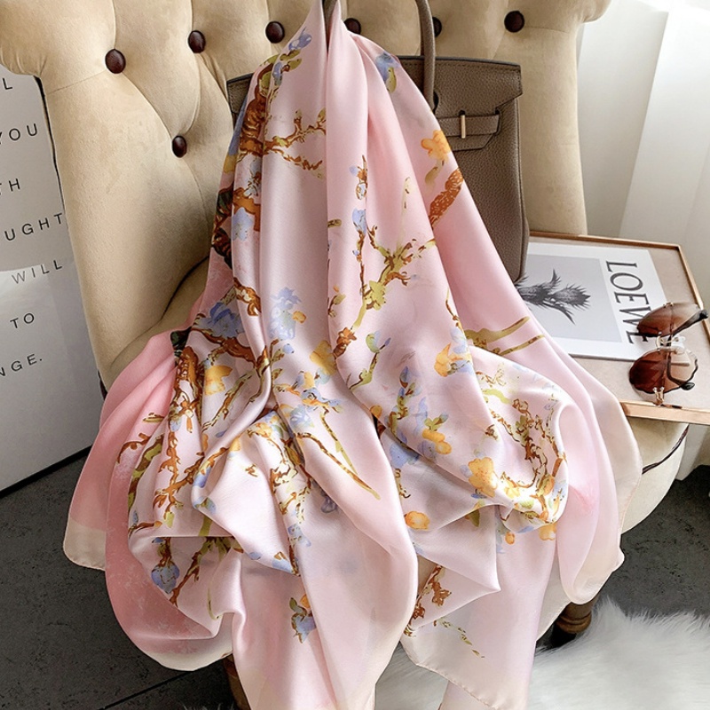 Syal &quot;Cherry&quot;, bahan Sutra Imitasi HIGH GRADE MEWAH