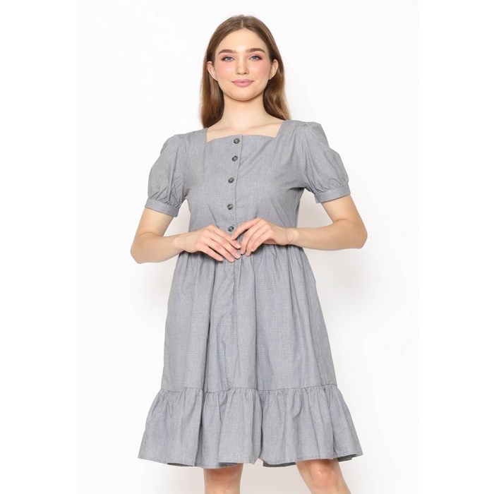 Voerin Ariella Cotton Grey Dress