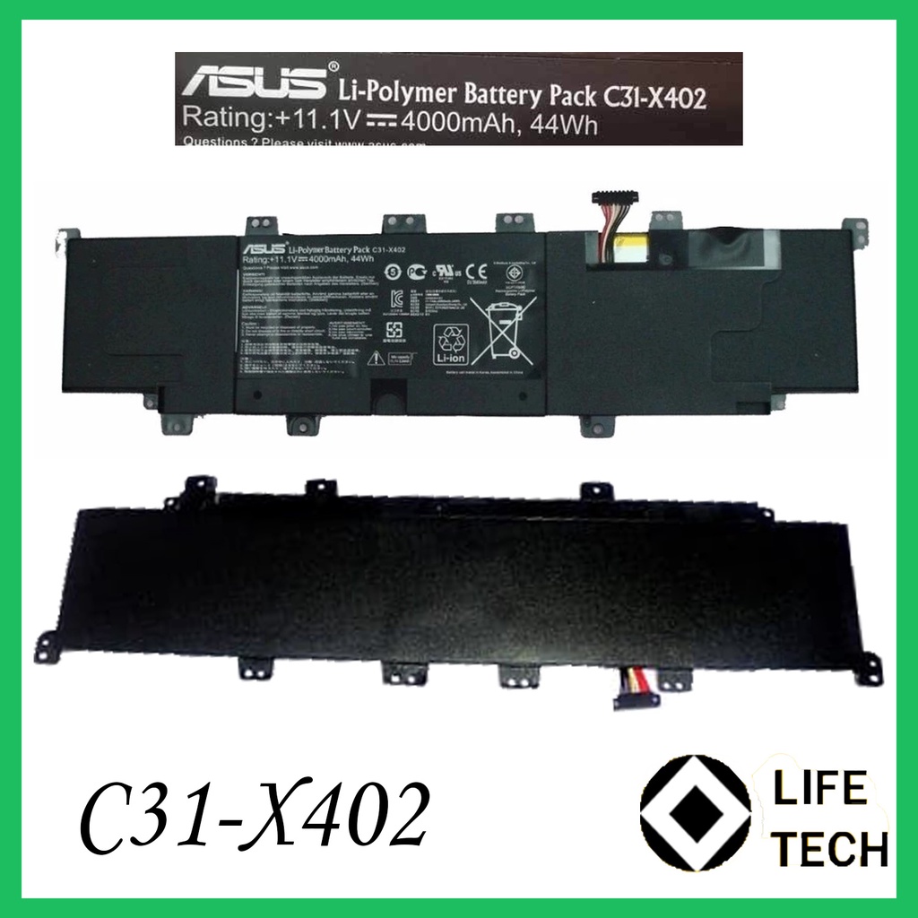 Baterai Laptop ASUS X402 C31-X402 S300 S300CA S400 S400C S400CA S400E