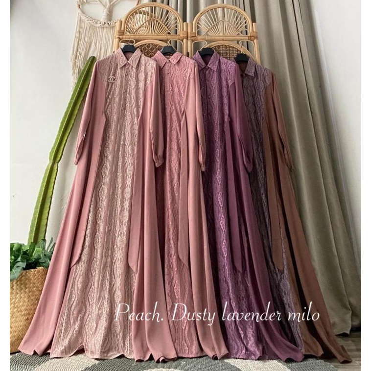 Abaya Brokat Torino Yoris Kualitas Butik