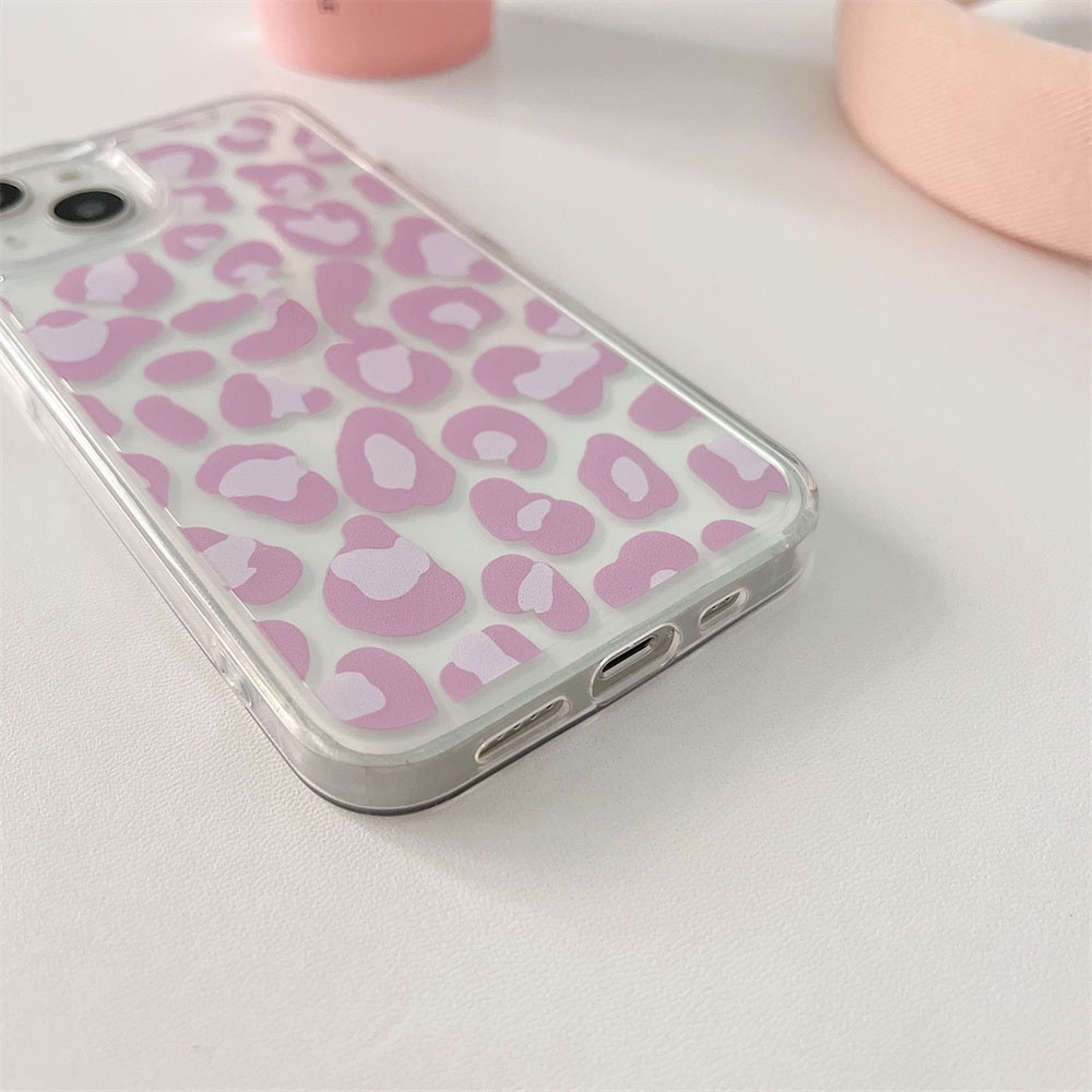 Soft Case TPU Transparan Shockproof Motif Pink Panther Untuk IPhone 7Plus 8Plus X XS XR 14 13 12 11 Pro Max