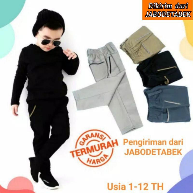 Celana Anak Laki Laki Usia 1-12 Tahun Chino Cino Slim Fit