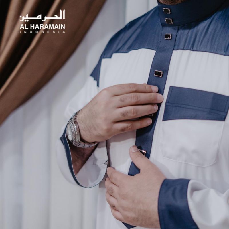 Jubah Pria Al Haramain Polyester Kombinasi (64)