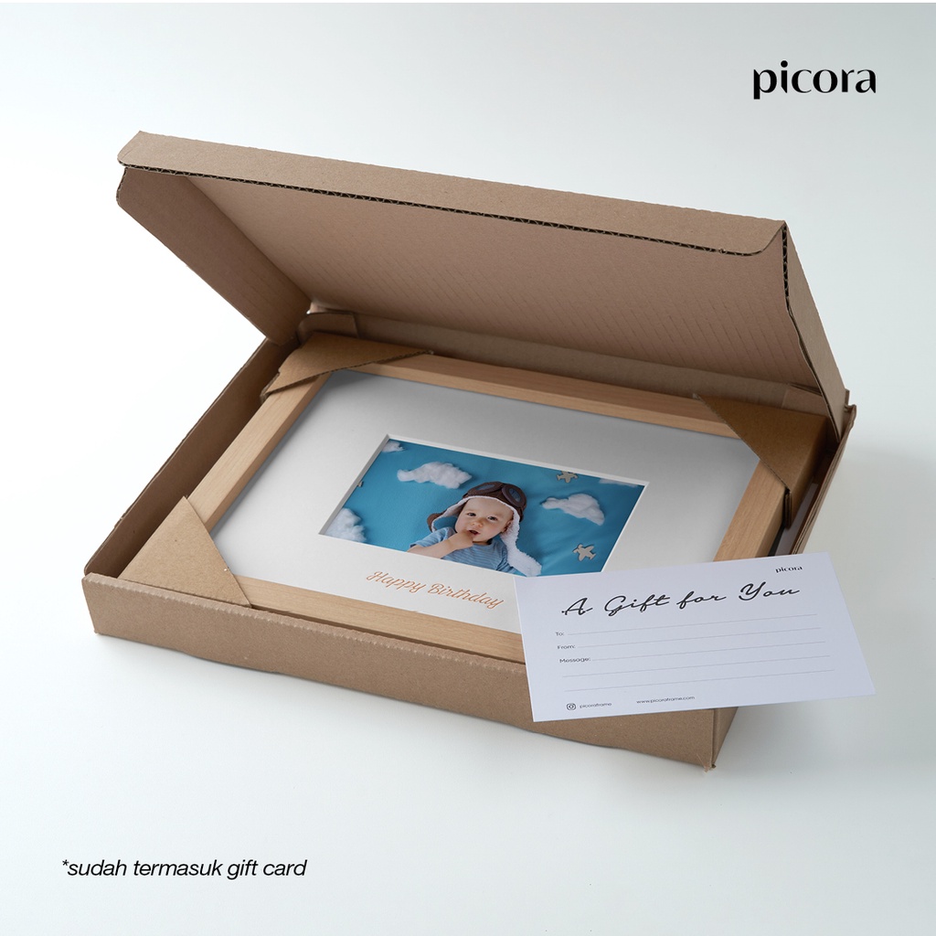 PICORA SENTIMENTAL Frame 8R Gift Bingkai Foto Kado (Congratulations)