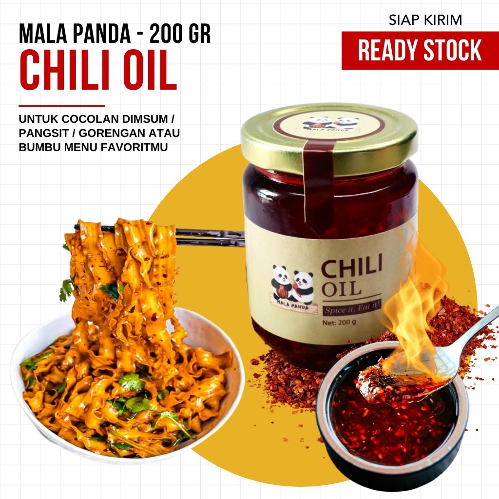 

Chili Oil Minyak Cabai Mala Panda - 200 gr (OPEN GROSIR)