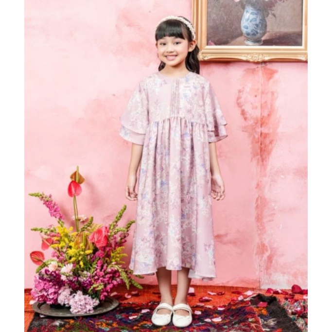ORNELLA DRESS GIRL WEARING KLAMBY