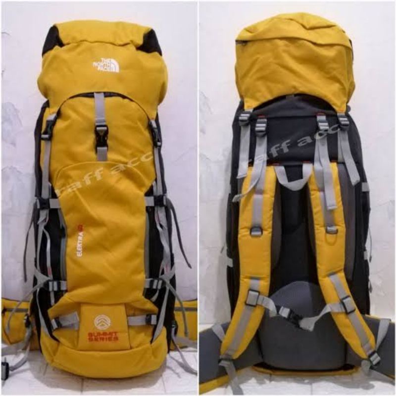 Tas Gunung Carrier TNf elextra 60 Liter asli 60 Liter Tas Hiking Outdoor The North Face