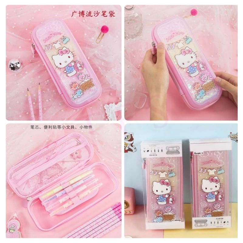 

CL Tempat pensil organizer Hello Kitty gliter