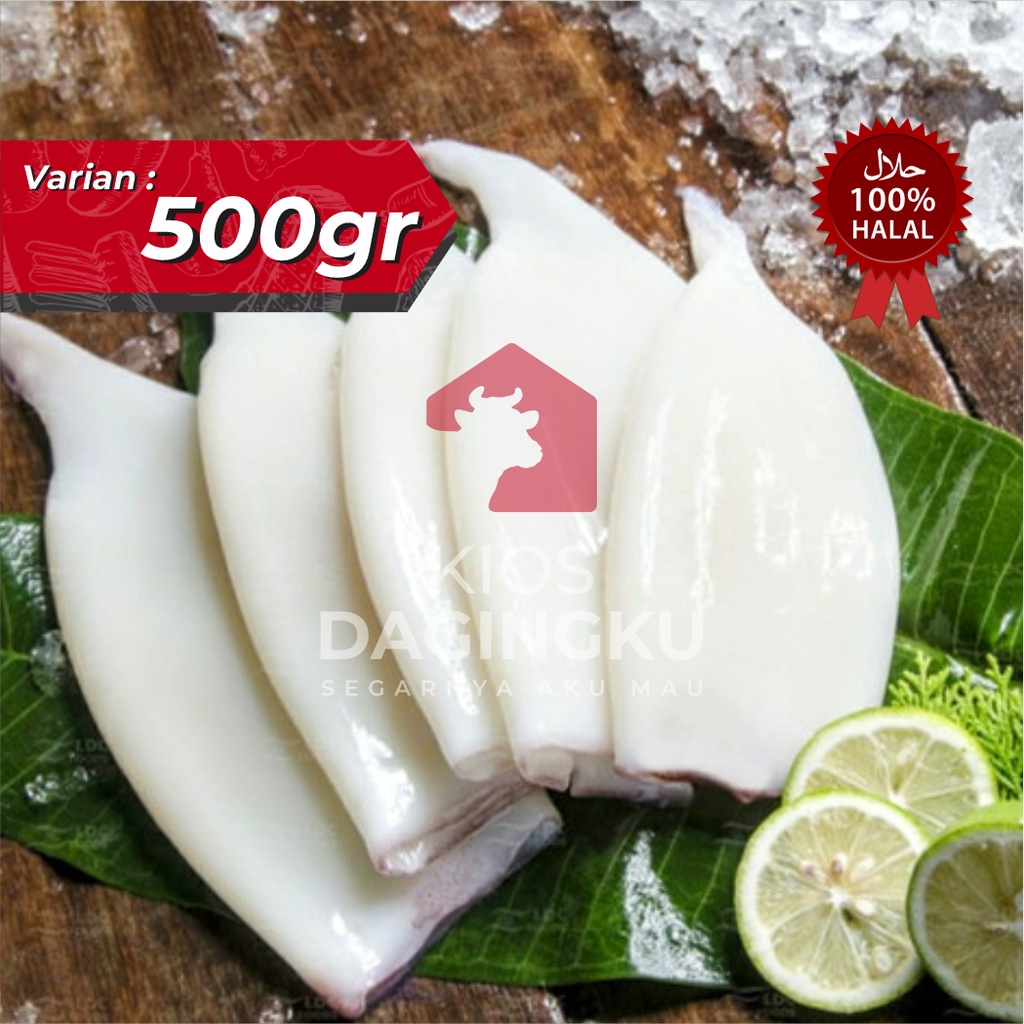 

Cumi Tube / Cumi Fillet / Cumi Kupas - 500gr