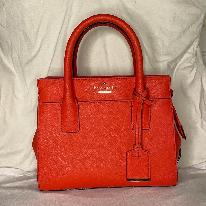 preloved Kate Spade "cameron street mini candace satchel" in orange